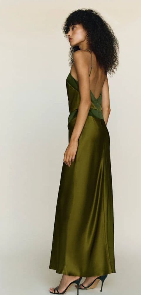 Reformation Jillian Silk Dress - Image 3
