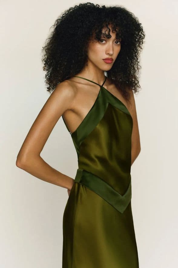 Reformation Jillian Silk Dress - Image 2
