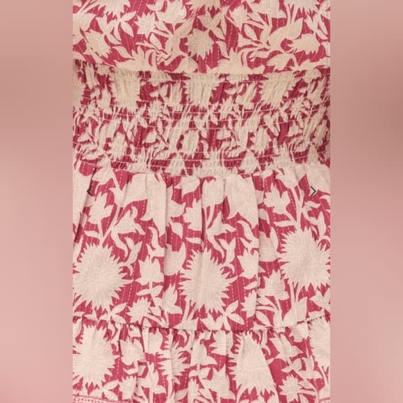 Saylor Devan Romper in Pink Floral Block Print, Size S - Image 4