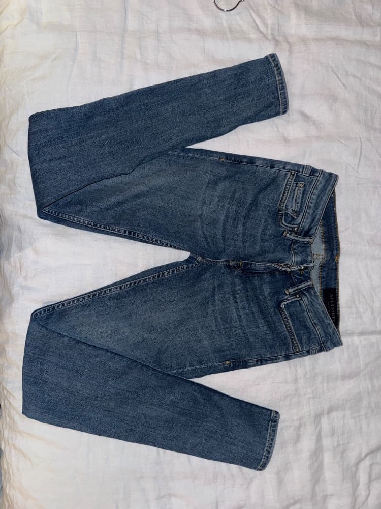 AllSaints Low Rise Skinny Jean in Washed Indigo (Size 26 NWOT) - Image 3