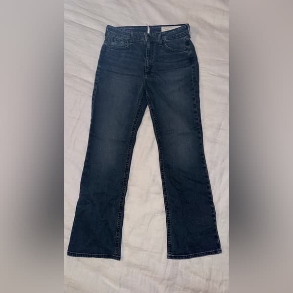 Rag & Bone Nina Ziggy High-Rise Ankle Flare Jean (Size 26) - Image 4