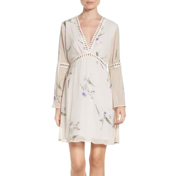 NWT Fraiche by J Floral Chiffon Blouson Dress - Image 1