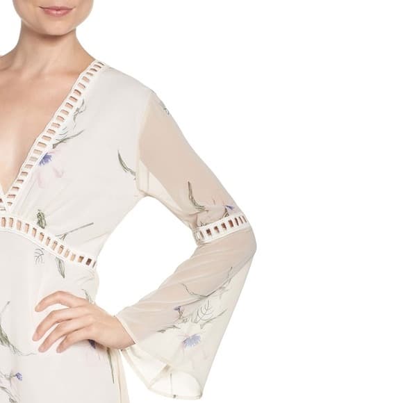 NWT Fraiche by J Floral Chiffon Blouson Dress - Image 2