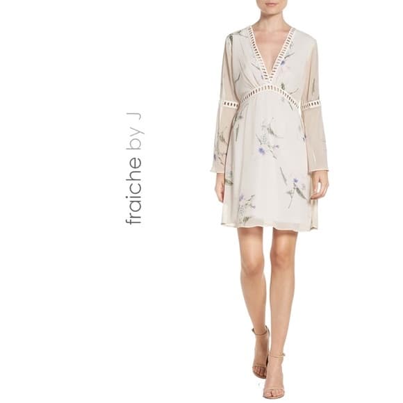 NWT Fraiche by J Floral Chiffon Blouson Dress - Image 3