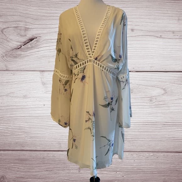 NWT Fraiche by J Floral Chiffon Blouson Dress - Image 5