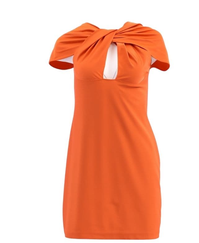 Coperni Cutout Orange Dress - Image 1