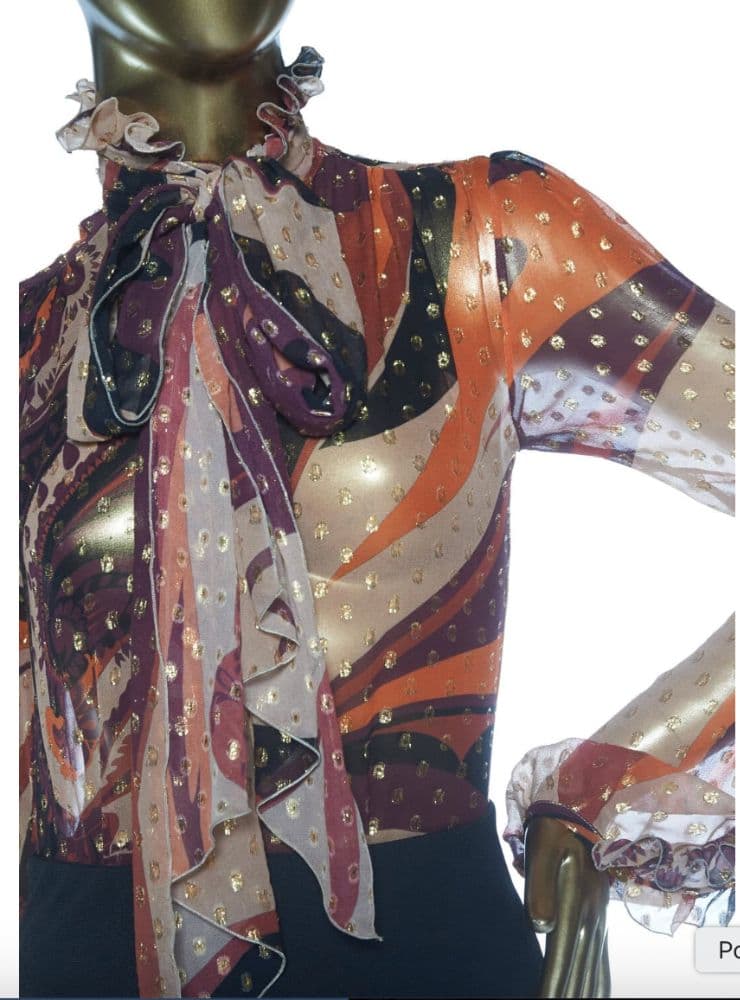 Emilio Pucci Printed Button-up Blouse - Image 5