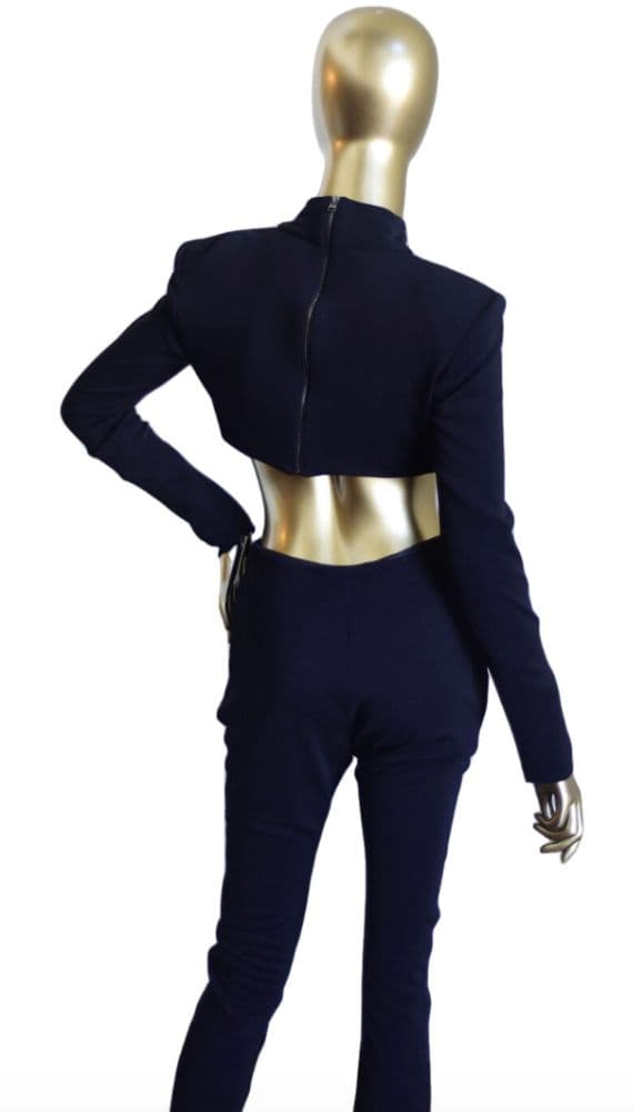 Tom Ford Long Sleeve Open Back Jumpsuit - Image 2