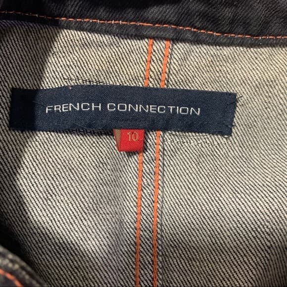 French Connection Denim Jacket size 10 - Image 2