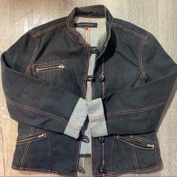 French Connection Denim Jacket size 10 - Image 4