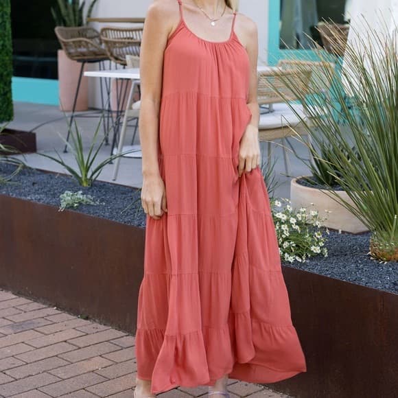 NWOT Grace & Lace Vacation Sun Baked Maxi Dress - Sun Baked / L - Image 1