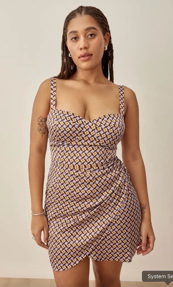Reformation mini dress 100% silk - Image 1