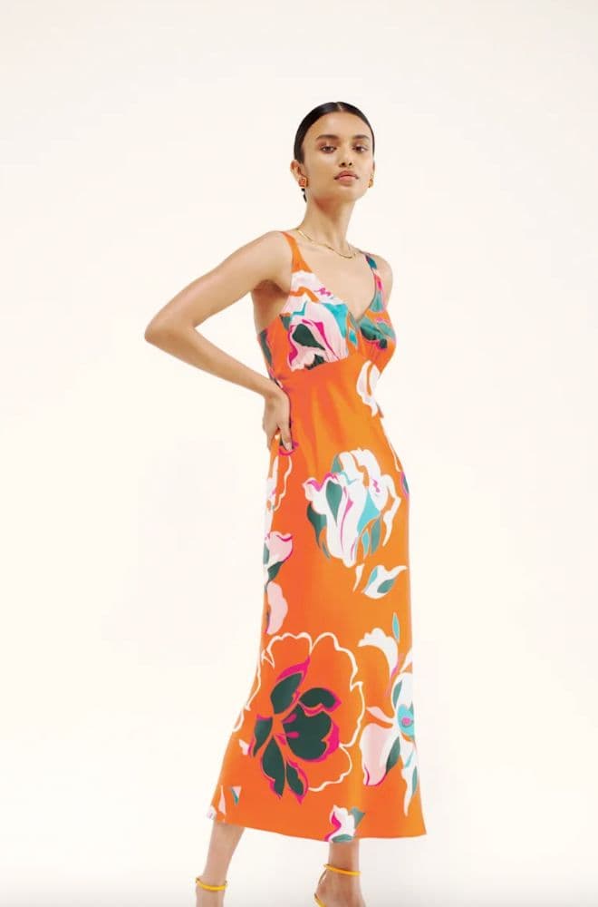 Reformation long dress 100% silk - Image 1