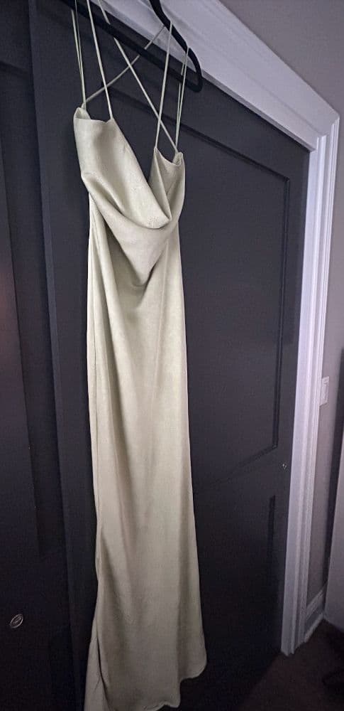 Et Clet Long Green Slip Dress - Image 2