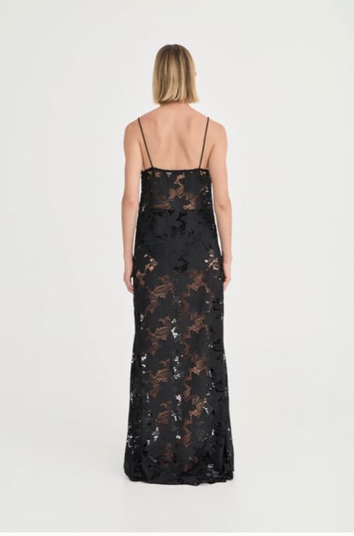 Solaqua Camilla Dress - Noir Crochet Lace - Image 3