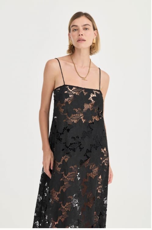 Solaqua Camilla Dress - Noir Crochet Lace - Image 4