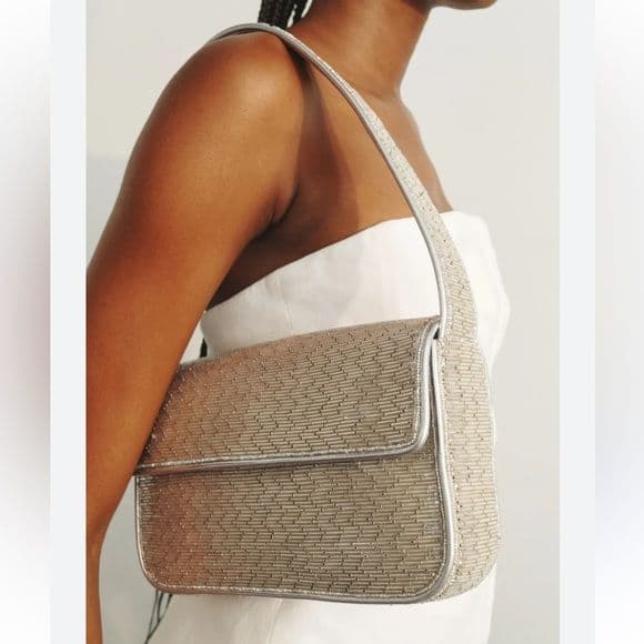 Staud Silver Tommy Bag - Image 1