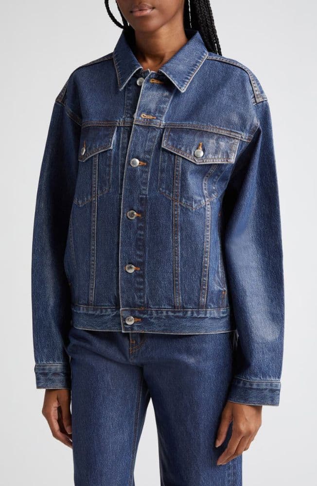 Alexander Wang Coated Denim Trucker Jacket - Image 4