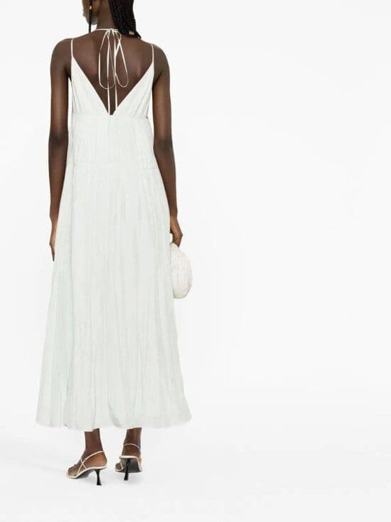 XS Joseph Darnley gathered silk maxi dress - Image 2