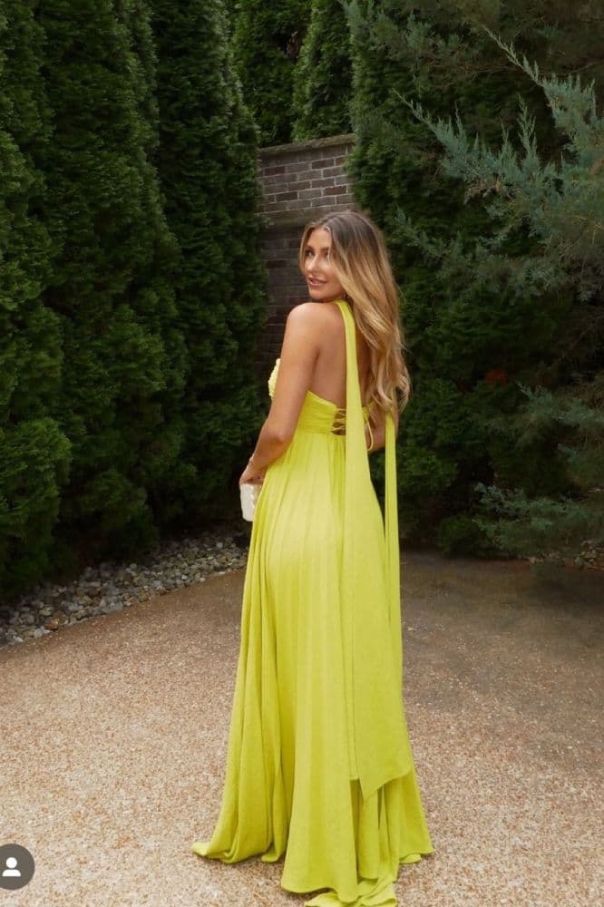 Delfi Collective - Daphne Dress - Chartreuse - Image 5
