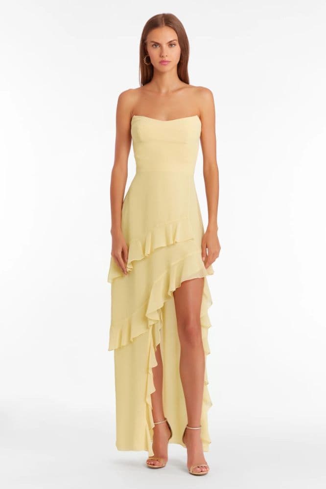 Amanda Uprichard Magnolia Dress Yellow - Image 1