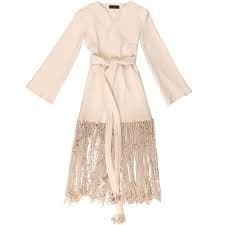 Kilentar Tide Fringe maxi Wool Cardigan - Image 2