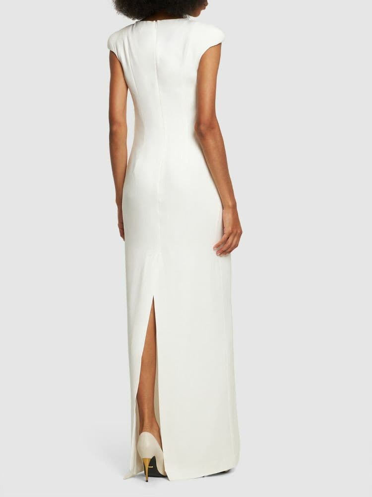 Tom Ford, Double silk Georgette draped long dress - Image 2