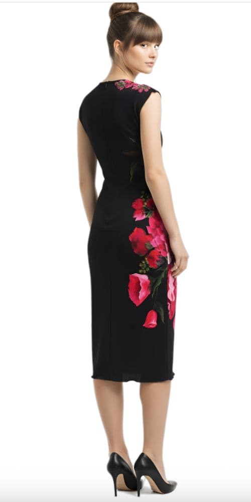 Dolce & Gabbana Silk Floral Print Dress - Image 2