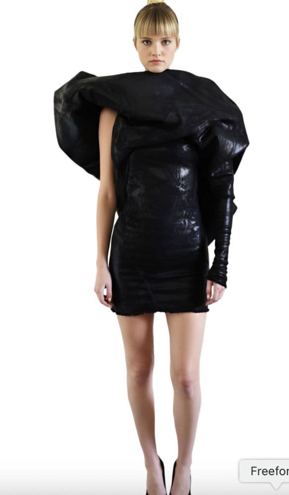 Rick Owens Black Editorial Dress - Image 2