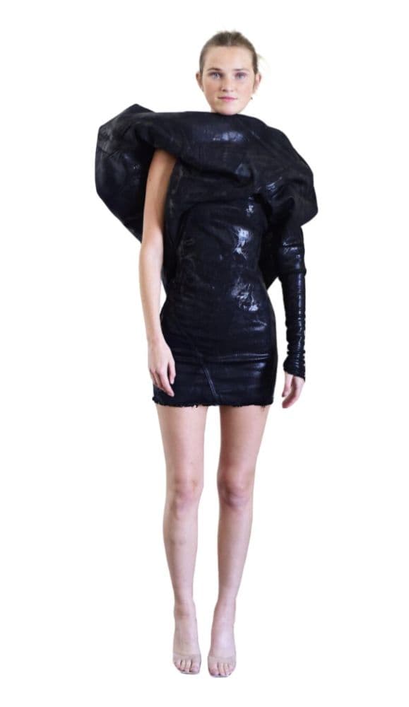Rick Owens Black Editorial Dress - Image 1