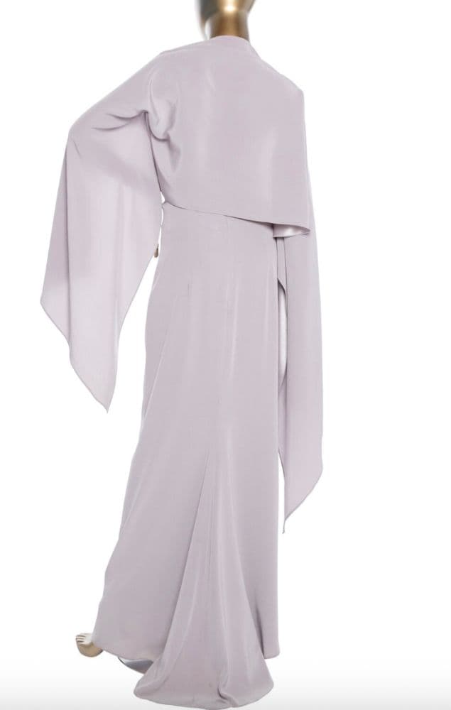 Bob Mackie Lavender Strapless Gown With Shawl - Image 2