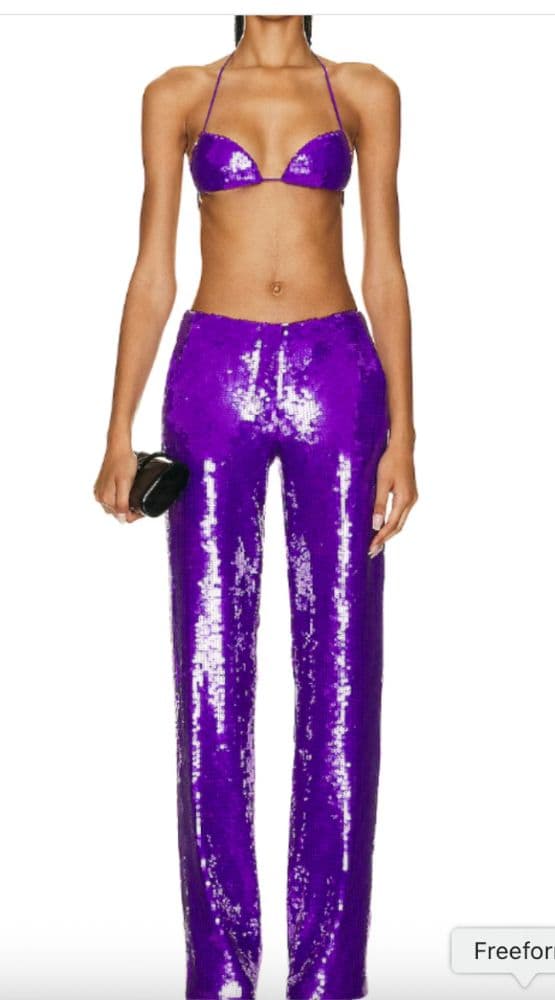 Laquan Smith Sequin Bra & Pant Set - Image 2