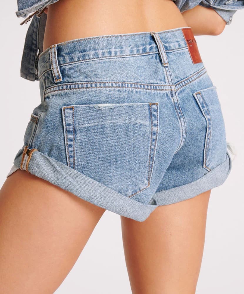 One Teaspoon Low Waist Denim Shorts - Image 5