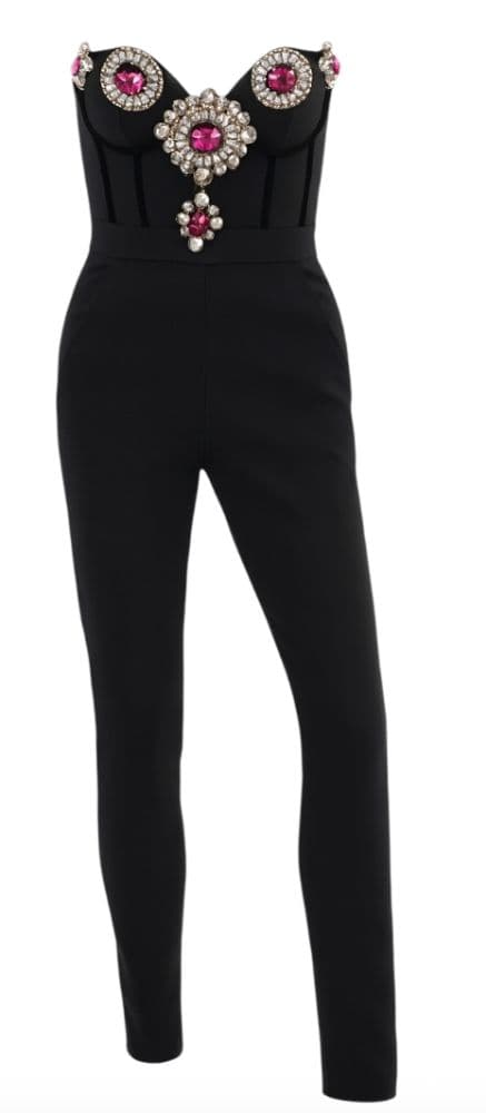 David Koma Rhinestone Embellisment Jumpsuit - Image 2