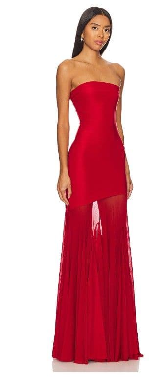 Red Maxi Dress- Dahlia Gown - Image 4