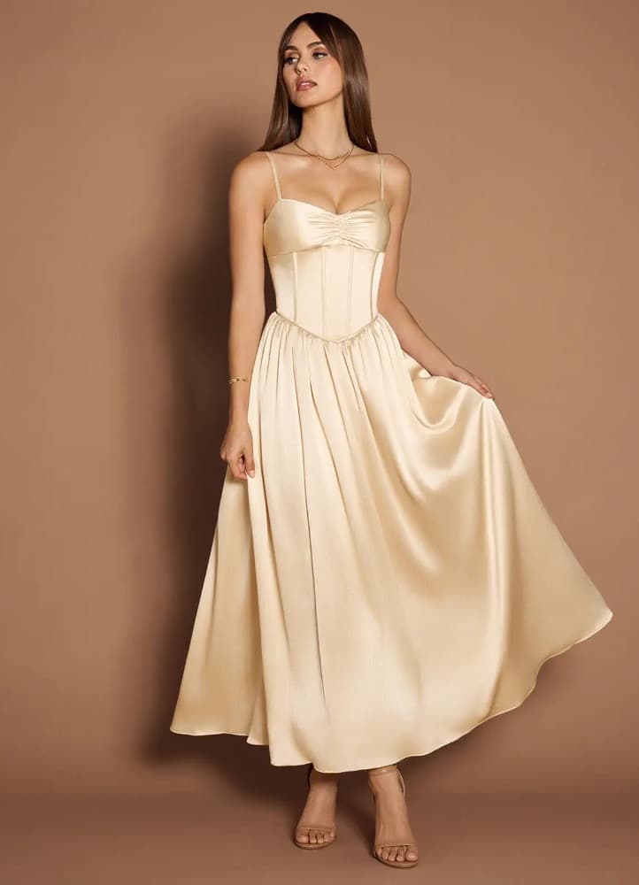 Lylla Cream Maxi Dress - Image 5
