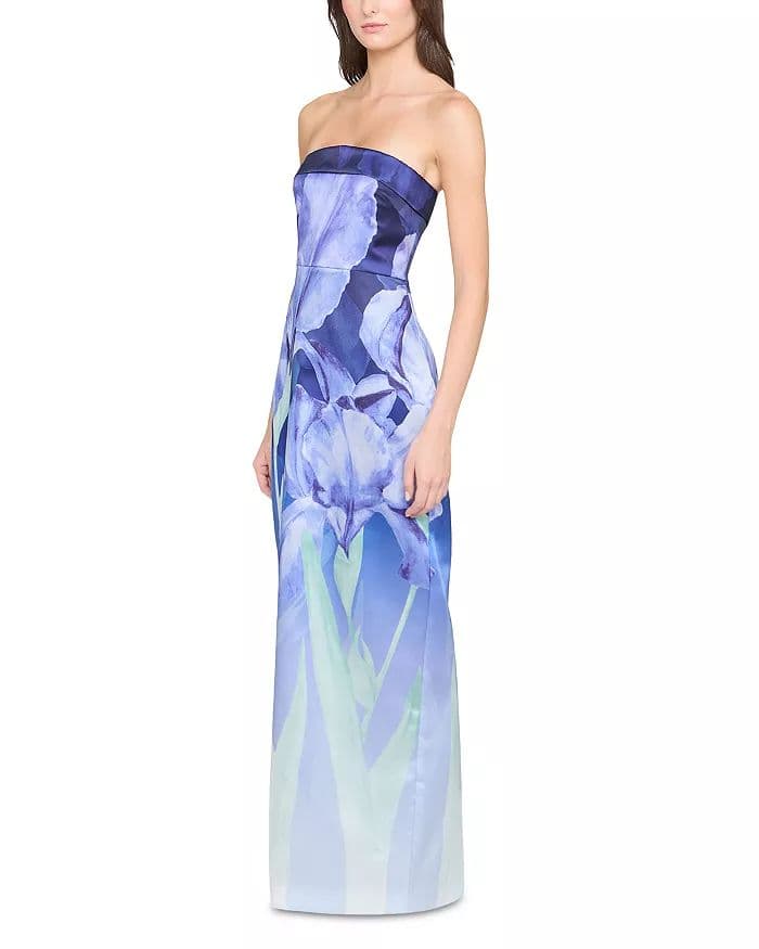 Theia Cyrilla Strapless Column Gown - Image 4