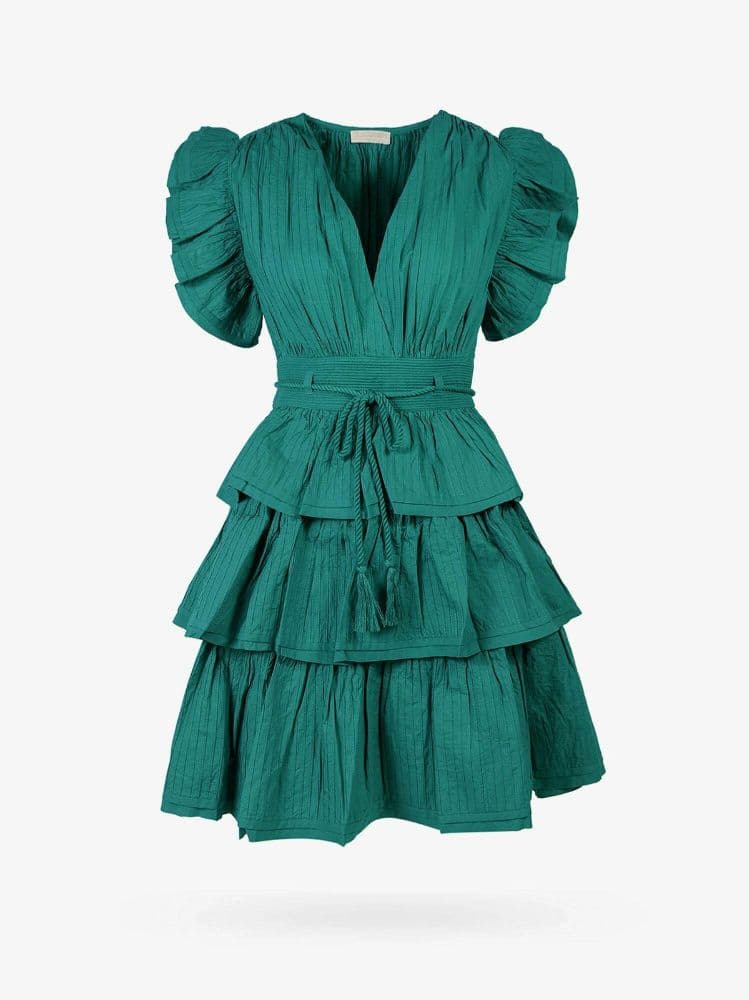 ULLA JOHNSON Camilla ruffled cotton poplin minidress - Image 1