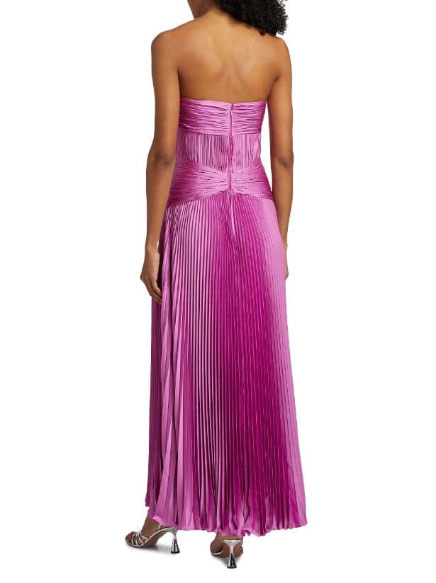Amur Del Strapless Pleated Dress - Image 2