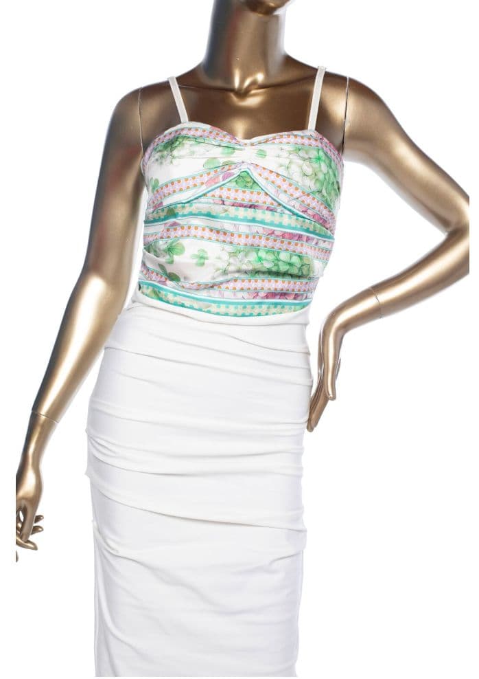 Roberto Cavalli Silk-accented Midi Dress - Image 5