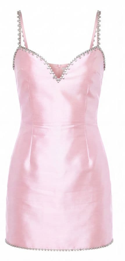Area Women's Pink Crystal Trim Sweetheart Dress - Image 1