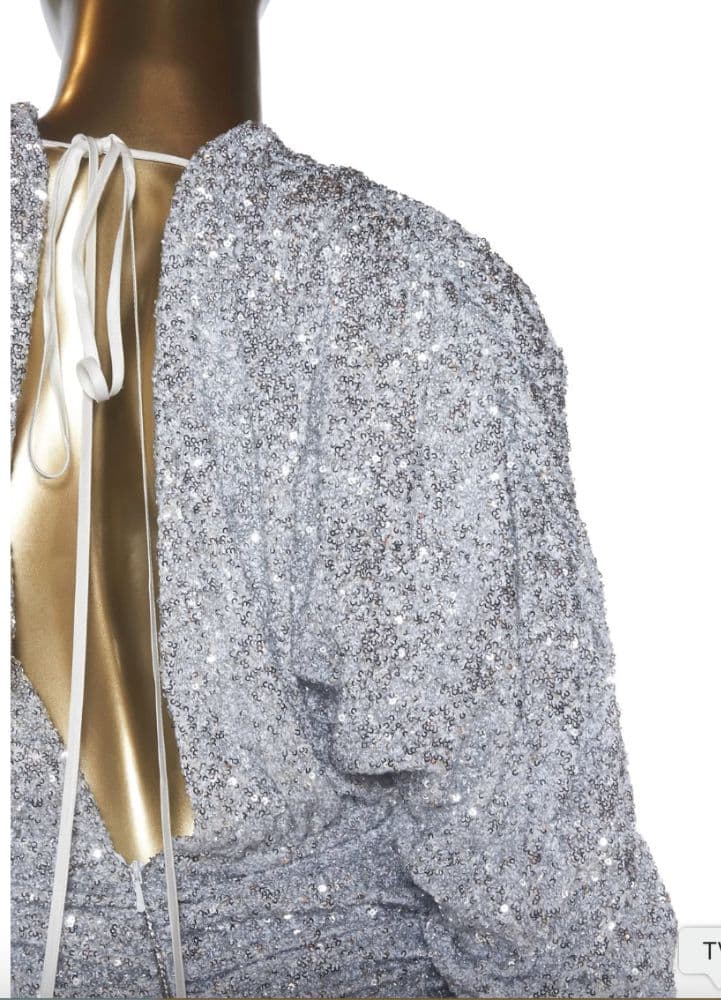 Attico Sequin Draped Dress - Image 2