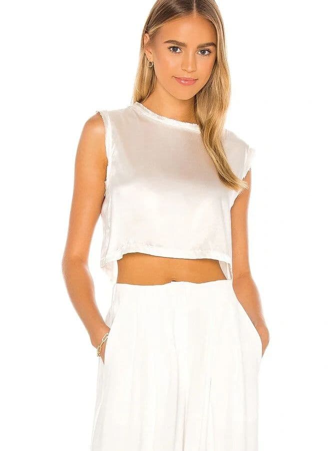 Nonchalant- Mel Crop- Ivory - Image 1