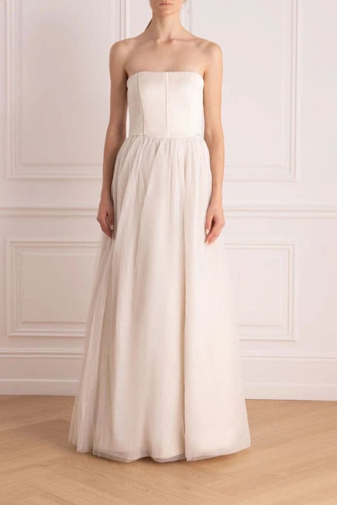 Brunello Cucinelli, Strapless Long Dress - Image 1