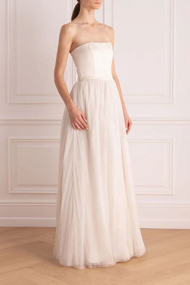 Brunello Cucinelli, Strapless Long Dress - Image 2