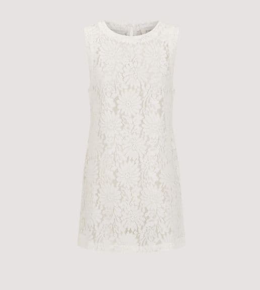 Dissh Wilma White Sleeveless Lace Tunic - Image 3