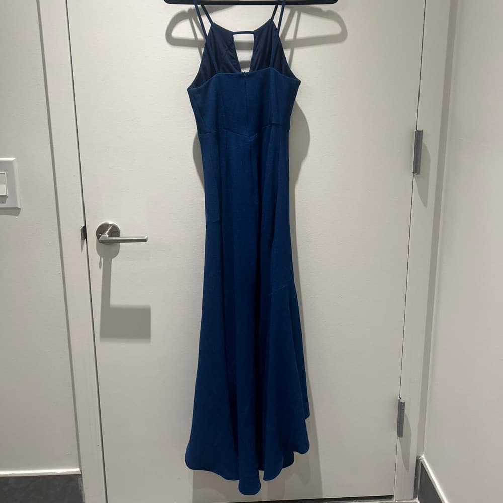 Vintage royal blue high-low dress. - Image 3