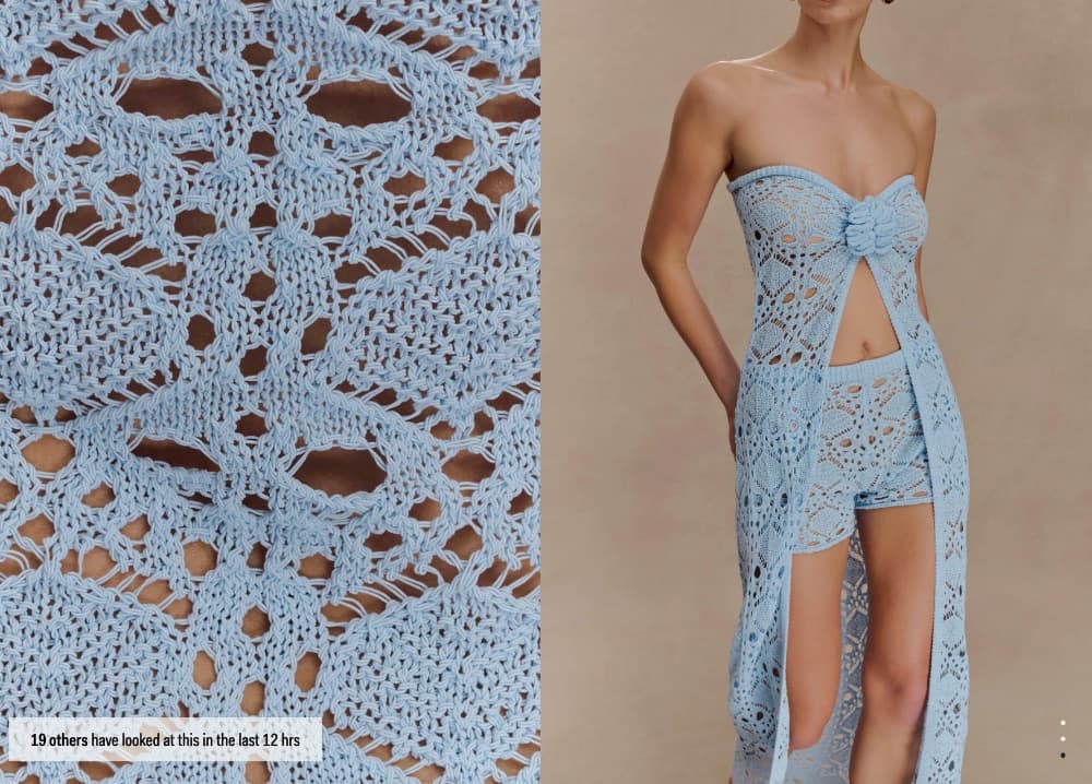 Meshki Baby Blue Crochet Set Feline - Image 3
