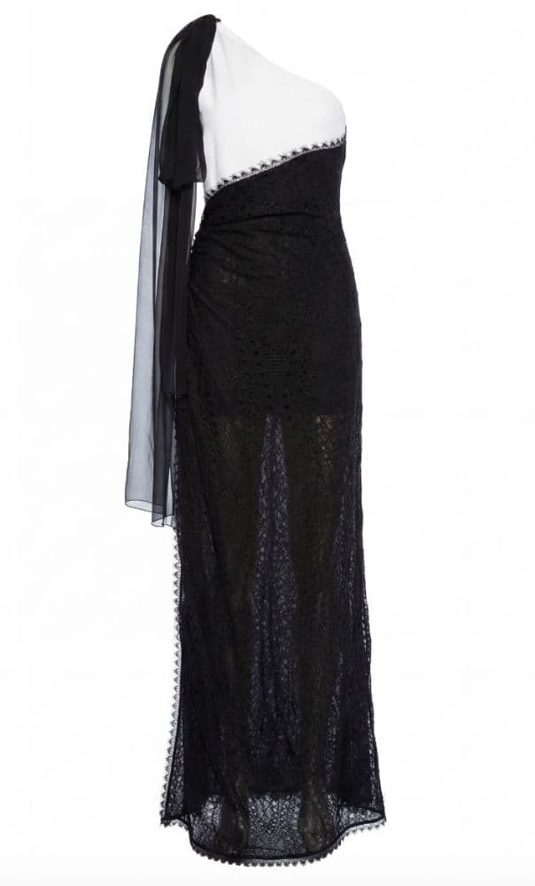 Emilio Pucci Lace One-shoulder Gown - Image 2
