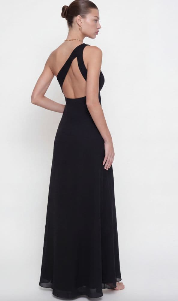 Saint Laurent Silk One-shoulder Dress - Image 3